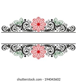 vector vintage floral  background