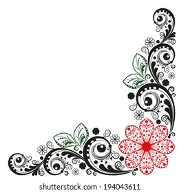 vector vintage floral background
