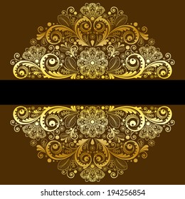 vector vintage floral  background