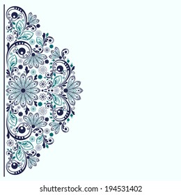 vector vintage floral  background