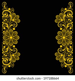 vector vintage floral  background 