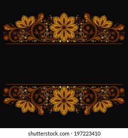vector vintage floral  background