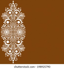 vector vintage floral  background 