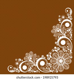 vector vintage floral  background 