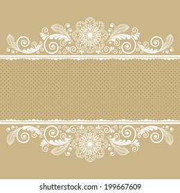vector vintage floral  background 