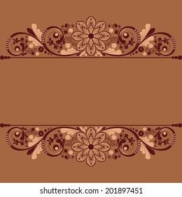 vector vintage floral  background 