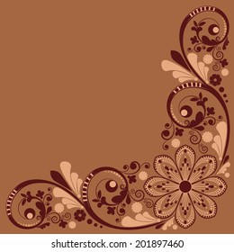 vector vintage floral  background 