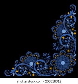 vector vintage floral  background 
