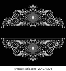 vector vintage floral  background 