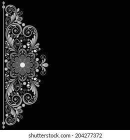 vector vintage floral  background 