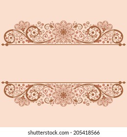 vector vintage floral  background 