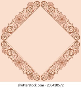 vector vintage floral  background 