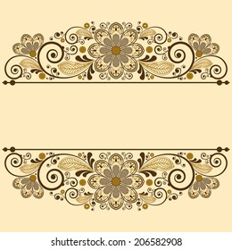 vector vintage floral  background 