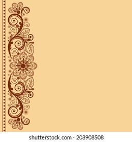 vector vintage floral  background