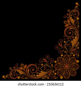 vector vintage floral  background