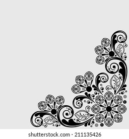 vector vintage floral  background 