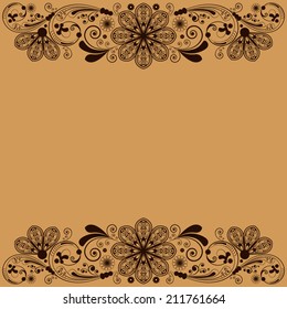 vector vintage floral  background