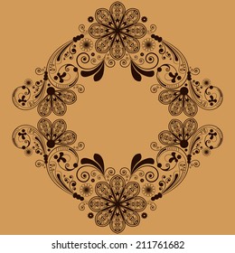 vector vintage floral  background