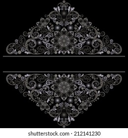 vector vintage floral  background 