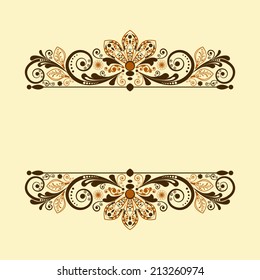 vector vintage floral  background 