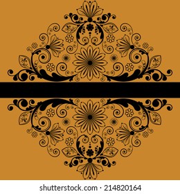 vector vintage floral  background 
