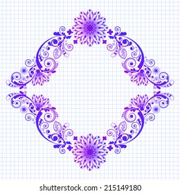 vector vintage floral  background