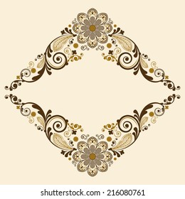 vector vintage floral  background