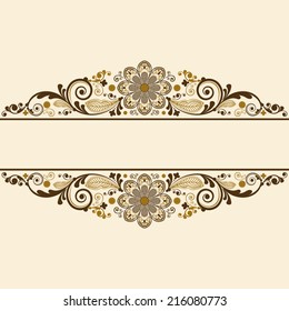 vector vintage floral  background