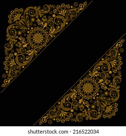 vector vintage floral  background
