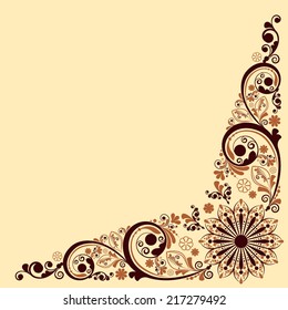 vector vintage floral  background 