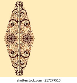 vector vintage floral  background 