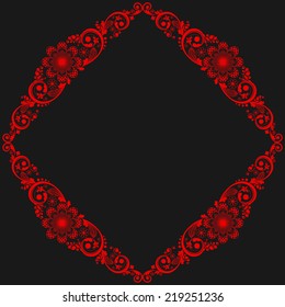 vector vintage floral  background 