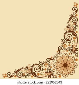 vector vintage floral  background