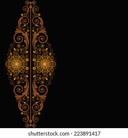 vector vintage floral  background