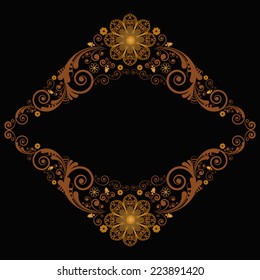 vector vintage floral  background