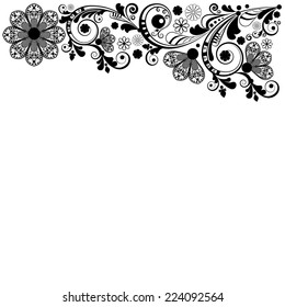 vector vintage floral  background 