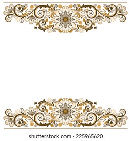 vector vintage floral  background