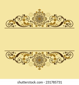 vector vintage floral  background 