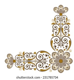 vector vintage floral  background 