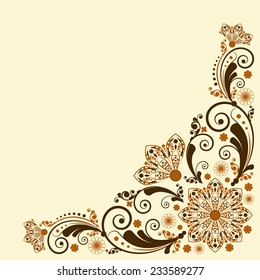 vector vintage floral  background