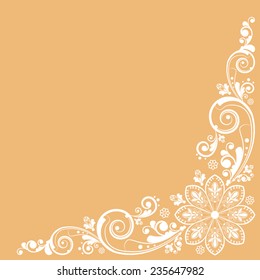 vector vintage floral  background