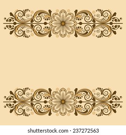 vector vintage floral  background 