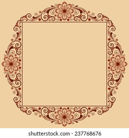 vector vintage floral  background