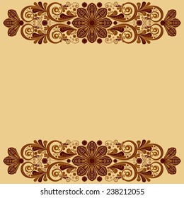 vector vintage floral  background