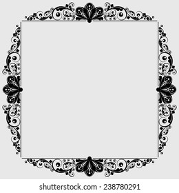vector vintage floral  background