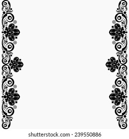 vector vintage floral  background