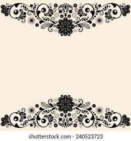 vector vintage floral  background
