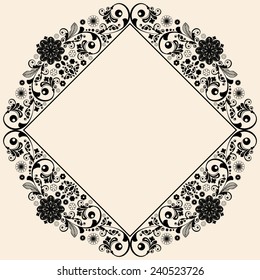 vector vintage floral  background