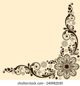 vector vintage floral  background
