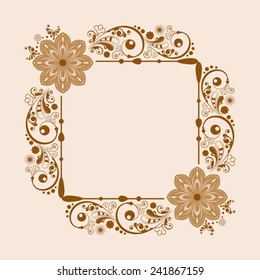 vector vintage floral  background 